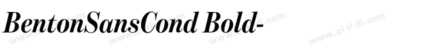 BentonSansCond Bold字体转换